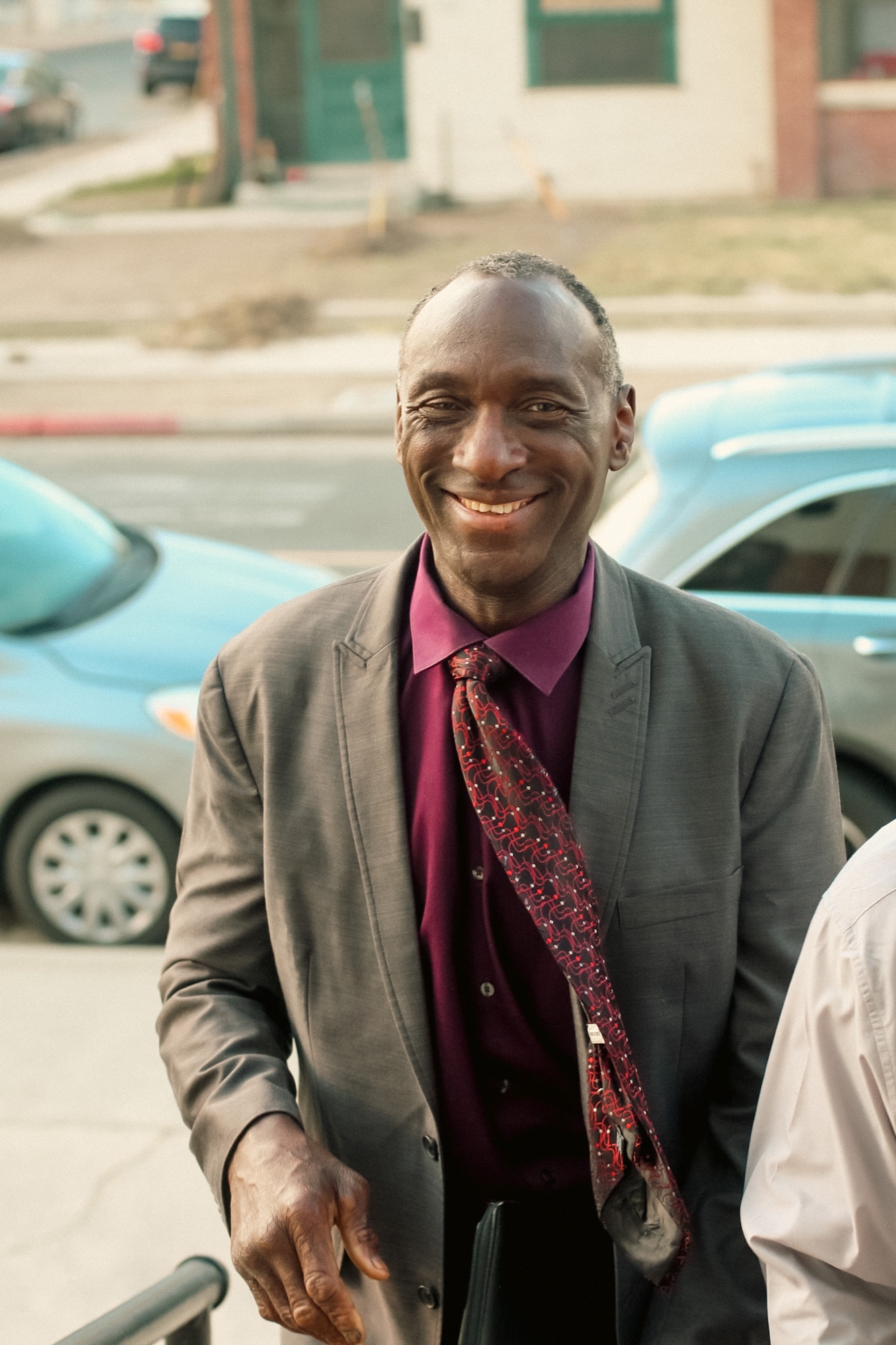 Assistant pastor smiling